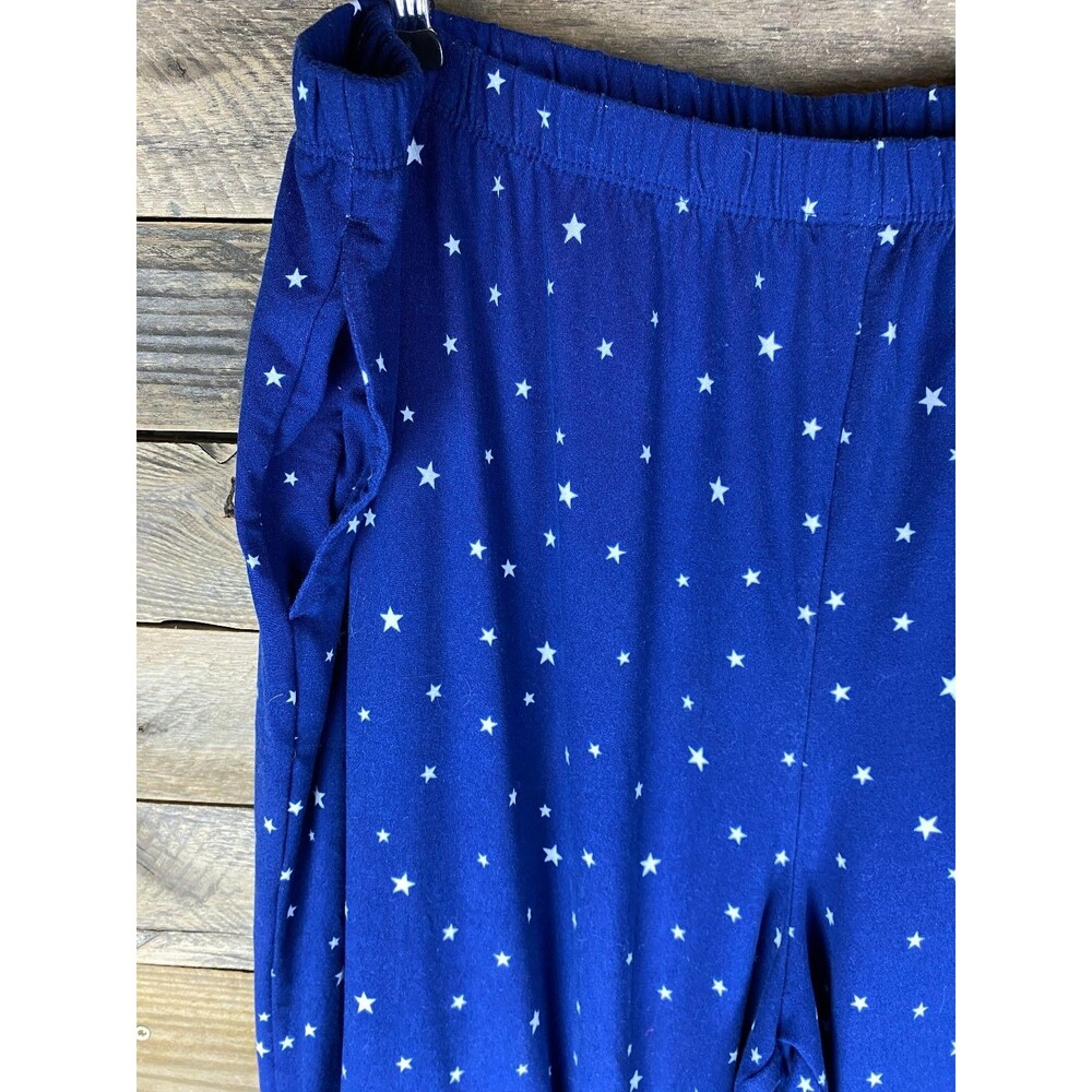 Joyspun Women's Plus Sz 3X Sleepwear Set Navy Blue Star Print Polyester - Picture 14 of 16